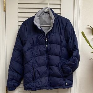 LL Bean Women’s S Navy Blue Goose Down Puffer Jacket